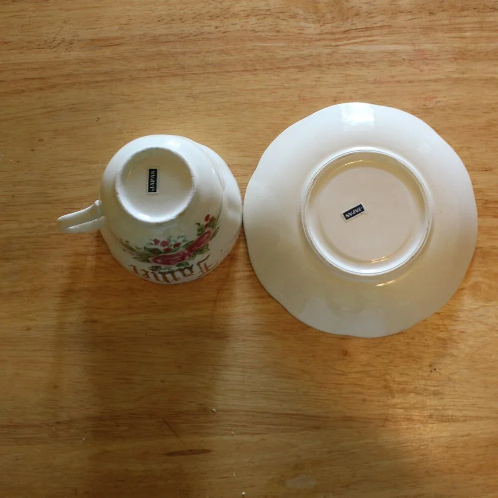 Vintage China Tea Cup and Saucer, 